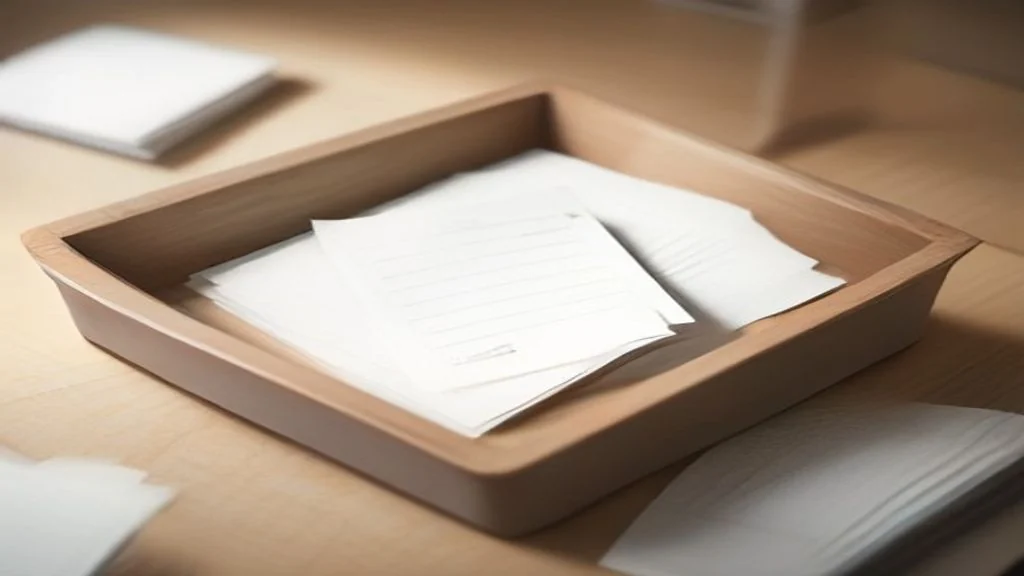 An open card index drawer of blank cream cards with coloured tabs, standing for the passages an answer engine retrieves.